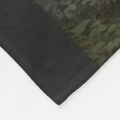 Keltischer Zauberer und Wolf Fleecedecke (Ecke)