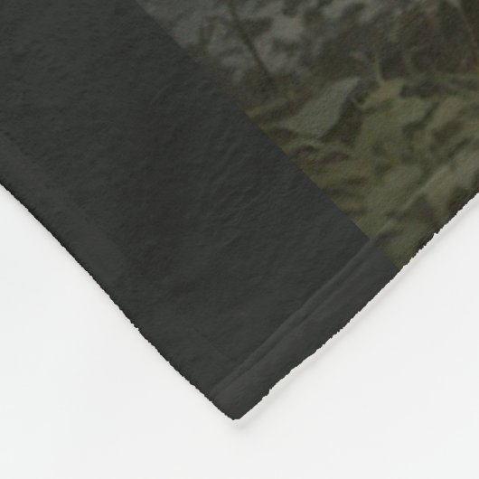 Keltischer Zauberer und Wolf Fleecedecke (Ecke)