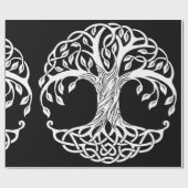 keltisches Baumumhüllungspapier Geschenkpapier (Flach)