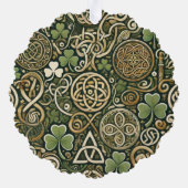 Keltisches Blüten-Ornament Karte (Rückseite)