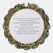 Keltisches Blüten-Ornament Karte (Vorderseite)