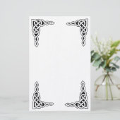 Keltisches Briefpapier der Spitzes 3 (Stehend Vorderseite)