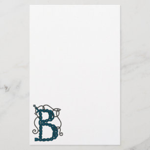 Keltisches Briefpapier des Buchstaben B