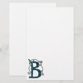 Keltisches Briefpapier des Buchstaben B (Vorne/Hinten)