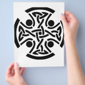 Keltisches Christliches Kreuz Flyer (Hand)