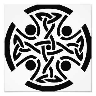Keltisches Christliches Kreuz Fotodruck