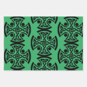 Keltisches Christliches Kreuz Geschenkpapier Set (Vorderseite 3)