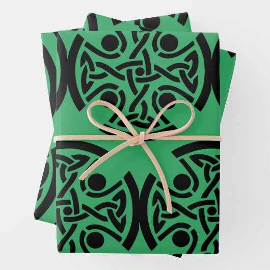 Keltisches Christliches Kreuz Geschenkpapier Set (Beispiel)