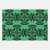 Keltisches Christliches Kreuz Geschenkpapier Set (Vorderseite)