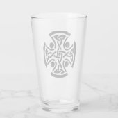 Keltisches Christliches Kreuz Glas (Rückseite)