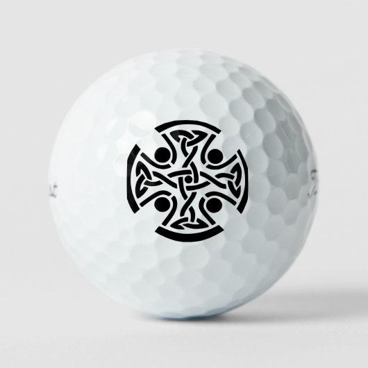 Keltisches Christliches Kreuz Golfball (Vorderseite)