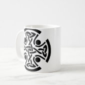 Keltisches Christliches Kreuz Kaffeetasse (Vorderseite Links)