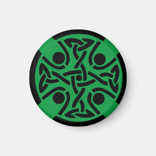 Keltisches Christliches Kreuz Magnet (Vorne)