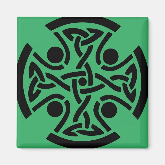 Keltisches Christliches Kreuz Magnet (Vorne)