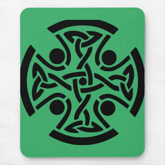 Keltisches Christliches Kreuz Mousepad (Vorne)