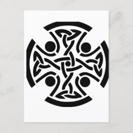 Keltisches Christliches Kreuz Postkarte