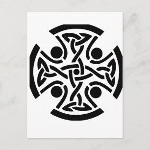 Keltisches Christliches Kreuz Postkarte