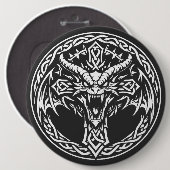 Keltisches Drachen-Emblem von BurnsInHell Button (Vorne & Hinten)