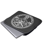 Keltisches Drachen-Emblem von BurnsInHell Laptopschutzhülle (Vorne Knopf)
