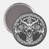 Keltisches Drachen-Emblem von BurnsInHell Magnet (Vorderseite/Rückseite)