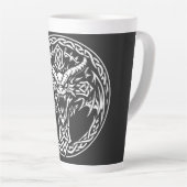 Keltisches Drachen-Emblem von BurnsInHell Milchtasse (Rechte Ecke)
