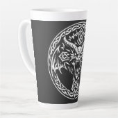 Keltisches Drachen-Emblem von BurnsInHell Milchtasse (Linke Ecke)