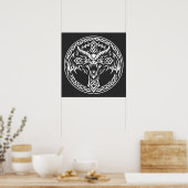 Keltisches Drachen-Emblem von BurnsInHell Poster (Küche)