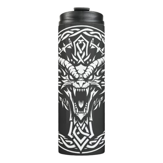 Keltisches Drachen-Emblem von BurnsInHell Thermosbecher (Vorderseite)