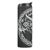 Keltisches Drachen-Emblem von BurnsInHell Thermosbecher (Nach links gedreht)