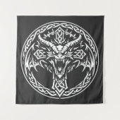 Keltisches Drachen-Emblem von BurnsInHell Wandteppich (Vorderseite)