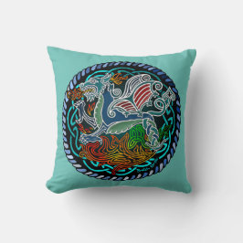 Keltisches Drachenkissen Kissen