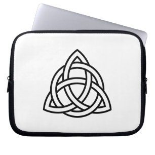 Keltisches Dreifachknoten-Triquetra-Symbol Laptopschutzhülle