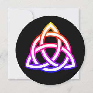 Keltisches Dreifachknoten-Triquetra-Wicca-Symbol Einladung
