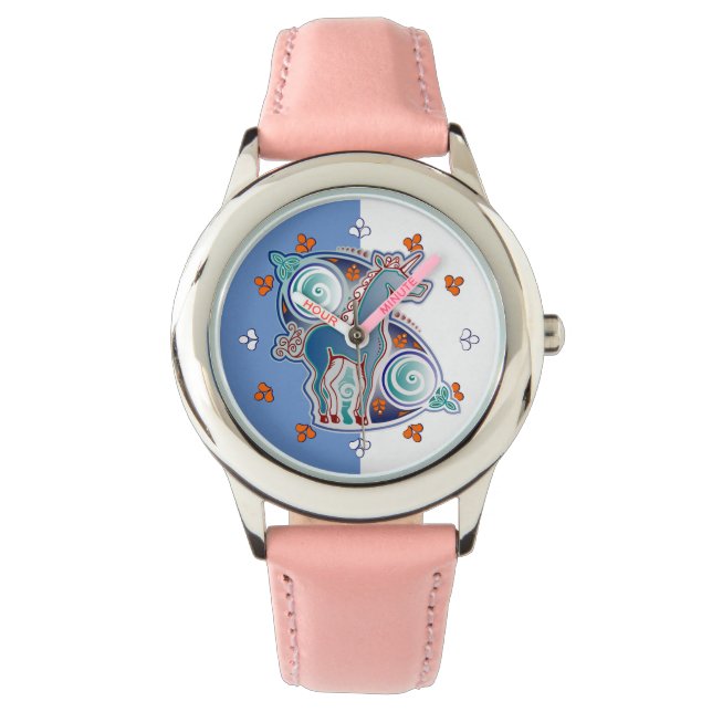 Keltisches Einhorn Armbanduhr (Vorderseite)