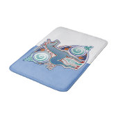 Keltisches Einhorn Badematte (Schrägansicht)