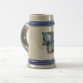 Keltisches Einhorn Bierglas (Vorderseite Links)