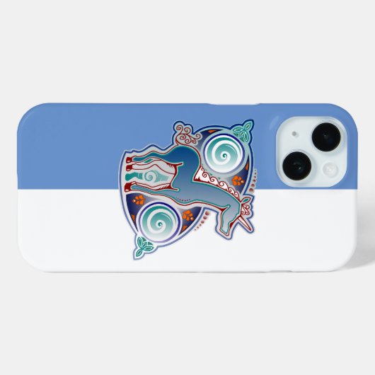 Keltisches Einhorn Case-Mate iPhone Hülle (Rückseite (Horizontal))