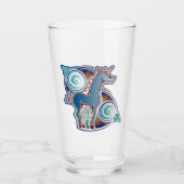 Keltisches Einhorn Glas (Vorderseite)
