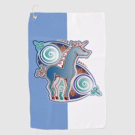 Keltisches Einhorn Golfhandtuch