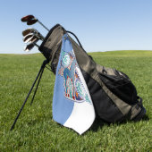 Keltisches Einhorn Golfhandtuch (Gras)