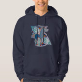Keltisches Einhorn Hoodie (Vorderseite)