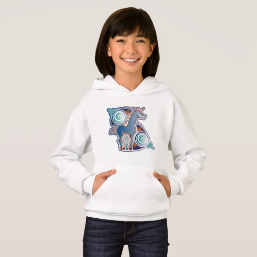 Keltisches Einhorn Hoodie (Vorne ganz)