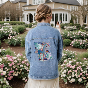 Keltisches Einhorn Jeansjacke