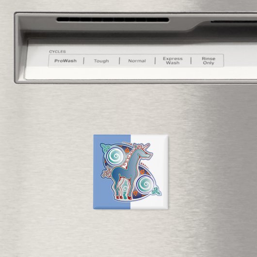 Keltisches Einhorn Magnet (In Situ (Geschirrspüler))