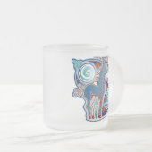 Keltisches Einhorn Mattglastasse (VorderseiteRechts)
