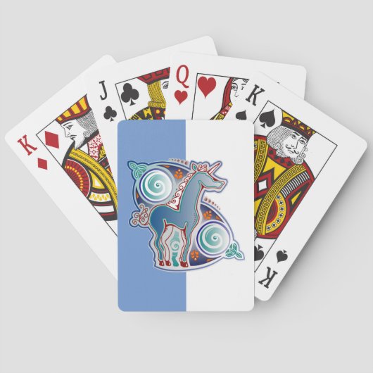 Keltisches Einhorn Spielkarten (Rückseite)