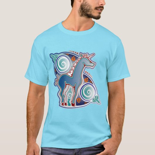 Keltisches Einhorn T-Shirt (Vorderseite)