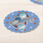 Keltisches Einhorn Untersetzer (angewinkelt)