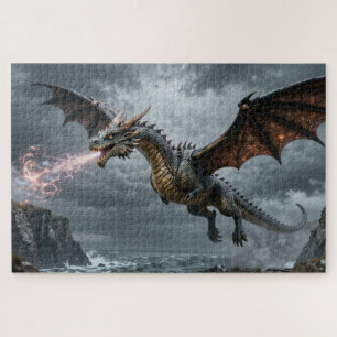 Keltisches Geist-Tier-Drache-Jigsaw-Puzzle Puzzle