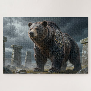 Keltisches Geisttier-Bär-Puzzle Puzzle